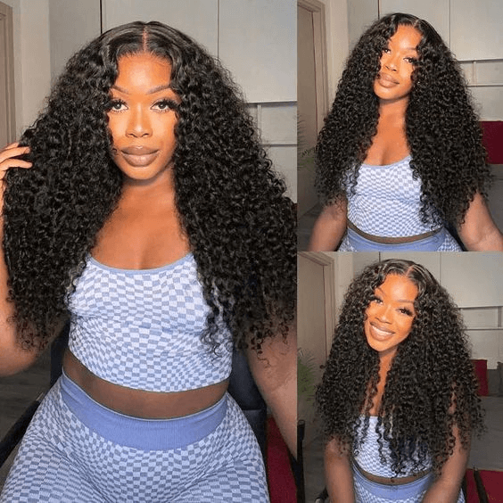 [2Wigs 13x6] Jerry Curly 1B Color & 99J Colored 30 Inches Lace Frontal Wigs