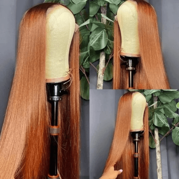 [2Wigs 13x6] Ginger Colored & Red Colored 24 Inches Lace Frontal Wigs