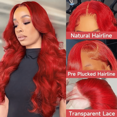 [2Wigs 13x6] Ginger Colored & Red Colored 24 Inches Lace Frontal Wigs