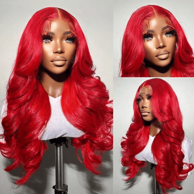 [2Wigs 13x6] Ginger Colored & Red Colored 28 Inches Lace Frontal Wigs