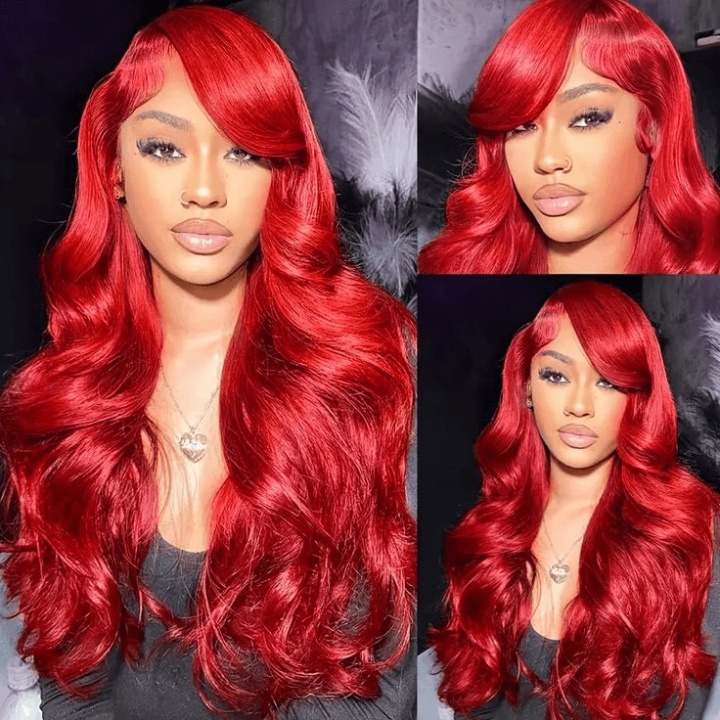 [2Wigs 13x6] Ginger Colored & Red Colored 28 Inches Lace Frontal Wigs