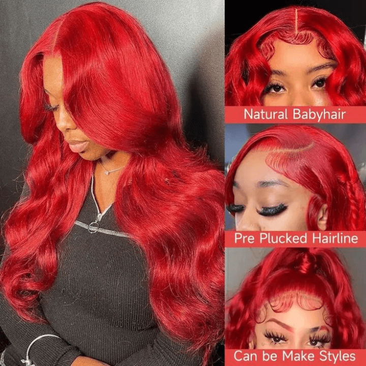 [2Wigs 13x6] Ginger Colored & Red Colored 28 Inches Lace Frontal Wigs