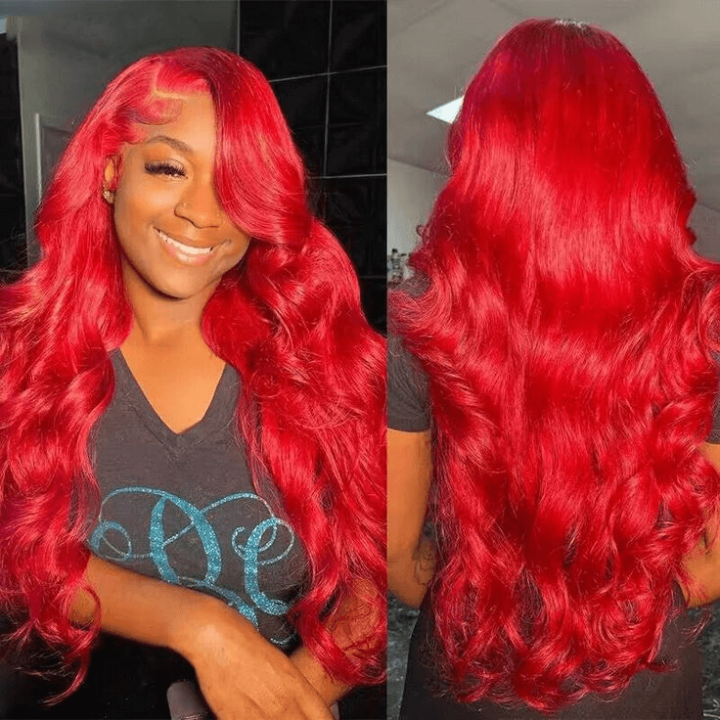 [2Wigs 13x6] Ginger Colored & Red Colored 24 Inches Lace Frontal Wigs