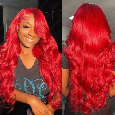 [2Wigs 13x6] Ginger Colored & Red Colored 30 Inches Lace Frontal Wigs