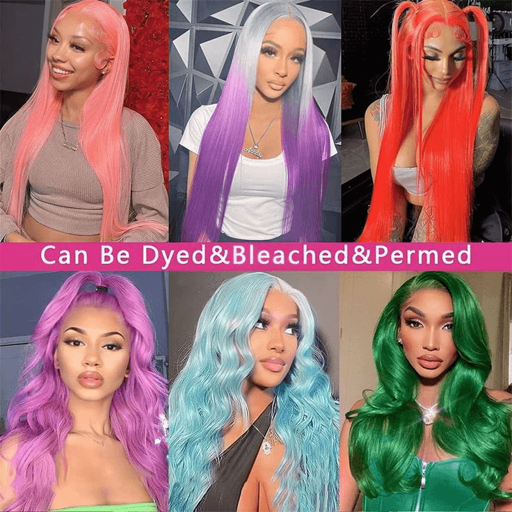 HD Transparent 13x4 13x6 613 Blonde Lace Front Human Hair Frontal Straight Wigs