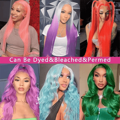 HD Transparent 13x4 13x6 613 Blonde Lace Front Human Hair Frontal Straight Wigs