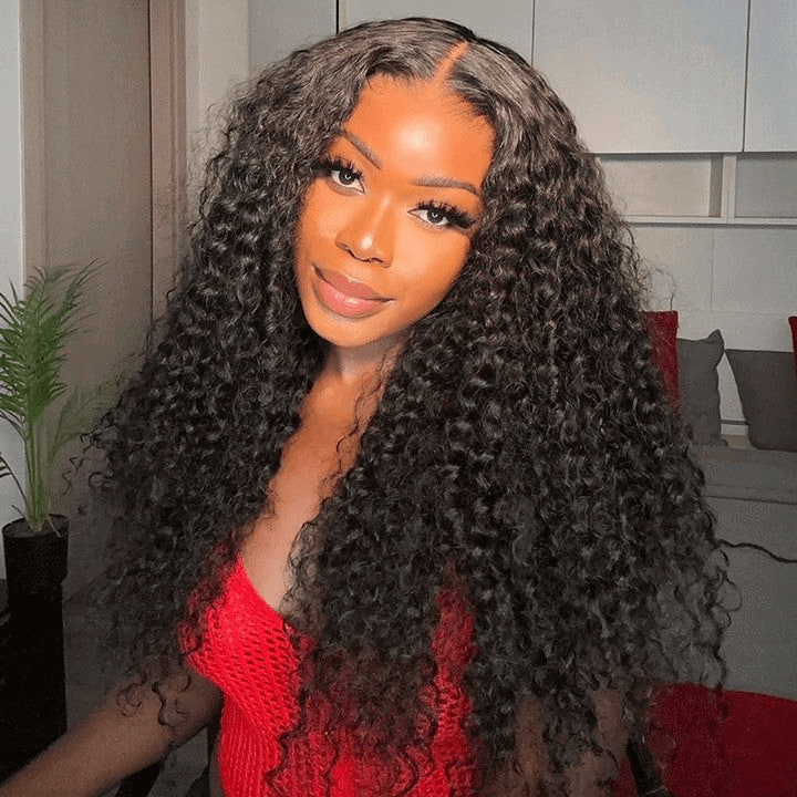 [2Wigs 13x6] Jerry Curly 1B Color & 99J Colored 24 Inches Lace Frontal Wigs