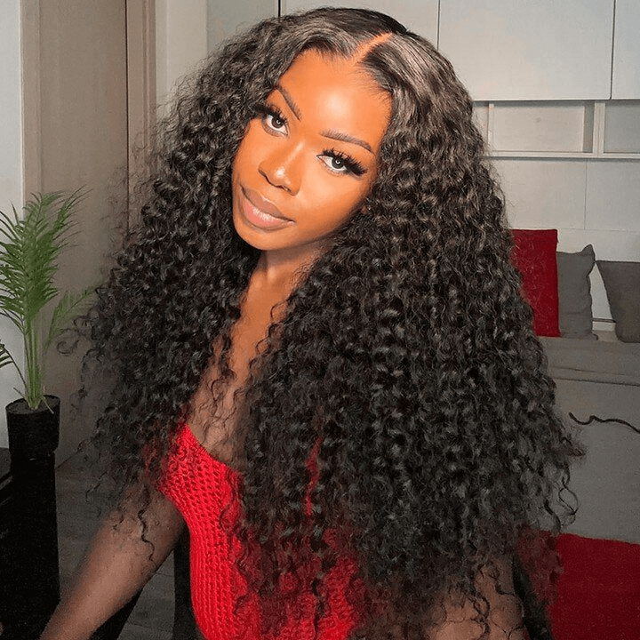 [2Wigs 13x6] Jerry Curly 1B Color & 99J Colored 24 Inches Lace Frontal Wigs