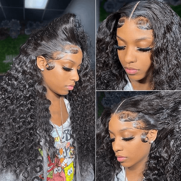 [2Wigs 13x6] Jerry Curly 1B Color & 99J Colored 28 Inches Lace Frontal Wigs