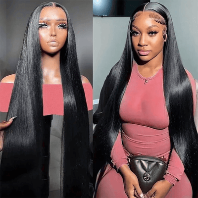 [2Wigs 13x6] Jerry Curly & Straight 30 Inches Lace Frontal Wigs