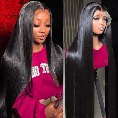 [2Wigs 13x6] Jerry Curly & Straight 30 Inches Lace Frontal Wigs