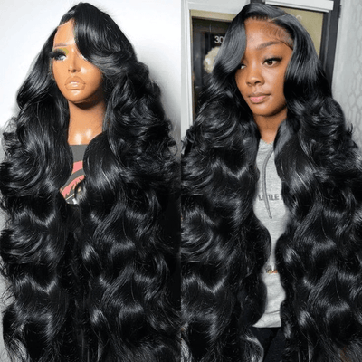 [2Wigs 13x6] Jerry Curly & Body Wave 30 Inches Lace Frontal Wigs