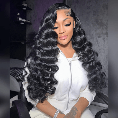 Tuneful Loose Deep Wave Transparent Lace 13x6 Lace 6x5 Wear Go Gluelss Human Hair Wigs