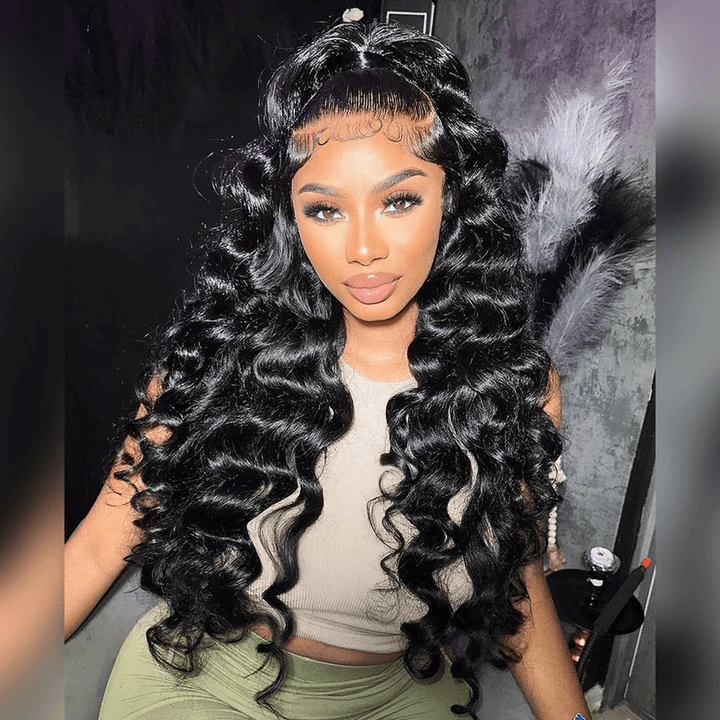 Tuneful Loose Deep Wave Transparent Lace 13x6 Lace 4x6 Wear Go Gluelss Human Hair Wigs