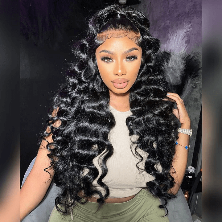 Tuneful Loose Deep Wave Transparent Lace 13x6 Lace 4x6 Wear Go Gluelss Human Hair Wigs